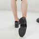 Sansha Moderne Tanzschuhe Jazz Tanz weicher alleiner atmungsaktiver Leder Square Dance Schuhe H166LPI Schwarz 38