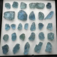 Nilan Fat Dong Lai's same style aquamarine raw stone group A natural devil blue high ice tou bao small particles raw ore without injection glue 5#