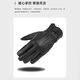 Spring Night Snow Pure Sheepskin Men's Genuine Leather Gloves Plus Velvet Thickened Windproof and Warm Cycling Driving Gloves Genuine Leather Style - Buckle - Black Men