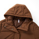 Adidas 550 Puff Commuting Windproof Warm Duck Down Down Jacket Women's Winter Stand Collar XL Size