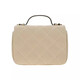 
TORY BURCH TB Women's Bag Sheepskin Willa Series Diamond-shaped Checkered One-Shoulder Crossbody Handbag Small 21cm Cream White 153399-724