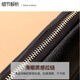 Grozd genuine first-layer cowhide mother's handbag women's clutch long wallet clutch bag zipper mobile phone bag black (handbag style-wrist strap)