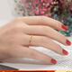 Fat Donglai's same color gold ring for women 18k rose gold 18K small square ring for couples gold plain ring for men a pair white rose gold size 15 (finger circumference 55MM)