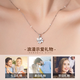 MZMZ four-leaf clover platinum necklace women's platinum diamond pendant Chinese Valentine's Day gift for girlfriend and wife's birthday Luxury model-four-leaf clover platinum necklace free engraving exquisite gift box