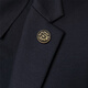 Kaflink's new brooch Xiangyun Dragon Pattern Badge Collar Button Collar Corner Button Men's Suit Suit Metal Badge Breast Buckle L709 Gold Brooch - Xiangyun Dragon Pattern 1 piece