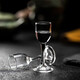 Katav white wine glass dispenser set lead-free crystal glass with graduated wine glass bullet cup Maotai cup spirit cup handmade Maotai cup 6 cups 10ml