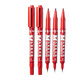 Comix (Comix) small double-headed marker/line drawing/logistics oily pen/line width 0.5-1.5mm/red 12 pieces/box MK833