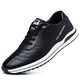 Dragonfly Brand Herrenschuhe Casual White Schuhe Sommer Neu atmungsaktives Männer Forrest Gump Schuhe echte Ledersportschuhe Vielseitige Männerschuhe 902 Schwarz 41