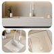 Mairuibo -Deutsch Keramikbecken Waschbecken Badezimmerpool Balkon Waschbecken Quadrat Haushaltswaschbecken untere Becken 3511 [48*36] MT3523 Paket B: Wasserhahnpaket