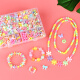 Cute pudding girl toy beads 3-6-8 years old DIY handmade necklace bracelet children's play house parent-child toys Children's Day gift
