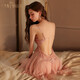 
Manyan sex underwear supplies suspenders sexy pure pajamas lace stepmother skirt sm shame thong uniform apricot 8339