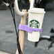 TKHE suitable for brompton small cloth folding bicycle accessories decorative milk tea coffee cup holder kettle cup holder rose pink