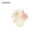 AJIDOU birthday gift AJIDOU pastoral daisy series elegant brooch beige length 3.3cm