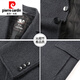 Pier Cardin High-End Brand Wool Coat Chaqueta de lente de lente de largo longitud de doble lidra
