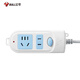 Bull (Bull) Socket Multi-Loch Long Wire Multifunktionales elektrische Steckerplatine, Dragplatine mit Kinderschutztür/neuer National Standard/Row Plug/Stecker [2-Position Total Control 1 Meter] GN-612