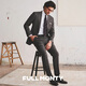 FULL MONTY2024FULL MONTY羊毛西服外套男士灰色亲王格西装商务正装秋季 中灰色3405 46