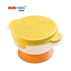 Papa Made Dodo Papa Dad herstellte ergänzende Food Bowl für Babys für Babys tragbares Tischgeschirr Set Saugnapf Schüssel Grundstil - Affe - Gelb - Rechtslöffel + Schere