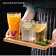 
Yapai Libi thickened glass cup star anise cup large beer cup milk juice milk tea drink water cup heat-resistant transparent Libi ice spirit glass 163ml (15249)