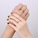 Luruo PT950 platinum couple rings for men and women, high-end engraved live platinum rings for couples, gift for boyfriend and girlfriend, platinum love ring for women (live mouth can be adjusted)