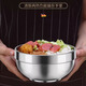 Venus 304 stainless steel bowl double-layer insulated bowl anti-scalding soup bowl large instant noodle bowl children and adults anti-fall rice bowl 14cm