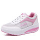 Skechici Counter con los mismos zapatos mecedoras de primavera, verano y otoño zapatos para mujeres transpirables zapatos de pastel de esponja gruesos zapatos de deportes informales de estilo coreano zapatos de carreras 838 polvo blanco 35