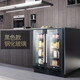 Odino Nationwide Warranty Export Quality Odino Red Wine Cabinet Constant Temperature Wine Cabinet Double Door Embedded Household Small Wine and Foreign Wine Cabinet Air-cooled and Frost-free Left Tea + Right Red Wine (Black Glass Door)