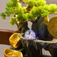 Water source workshop rockery flowing water fountain living room desktop ornaments office circulation feng shui wheel fortune meaning housewarming opening gift H30066 large belt fog