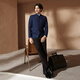 柒牌【WOOLMARK
】男装羊毛西服春夏2025新款商务休闲男士西装外套714 深蓝 54 (190) -