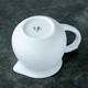 Yuquan Longmen mutton-fat jade porcelain plain-fired fair cup Dehua Chinese white porcelain handmade tea dispenser with handle anti-scalding accessories tea sea white porcelain fair cup (about 230ml)