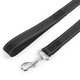Duoqu reflective silk single flat belt dog leash, dog walking rope, dog leash, pet leash, dog leash, black 2.5*120cm
