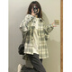 QGF Xiaoxiang style sub-shirt for women spring and autumn new Hong Kong style chic inner loose design shirt jacket picture color high quality M recommended 90-100Jin Jin equals 0.5 kg