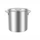 Erisi stainless steel barrel round barrel soup pot with lid commercial soup barrel thickened household brine barrel oil barrel large capacity pot stainless steel diameter 25 height 25 can hold 10L