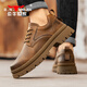 Bull Family Herrenschuhe Frühling Outdoor Arbeitsschuhe niedrig vielseitige Martinstiefel Dicke Sohle Kleidung-resistente Big Head Casual Lederschuhe