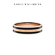 Daniel Wellington dw ring for women, black + rose gold No. 58 couple ring, birthday gift for girlfriend DW318