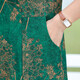 Fuxi Mama Summer New Dress Imitation Silk Cheongsam Fashionable and Noble Middle-aged and Elderly Women's Summer Temperament Large Size Skirt 698 Red 4XL Recommended 135-150Jin [Jin equals 0.5 kg] Slimming and versatile