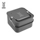 DOD Japaner exquisites Camping im Freien Camping Square Pot Aluminiumlegierung Picknick Hotpot Picknick Square Pot L-Nummer CK4-841-Gy