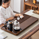 Chenshi tea tray solid wood home Bakelite style office tea set complete set fully automatic Kung Fu tea table kettle integrated Huanghuali color Pinyi 80*43 open style without electrical appliances