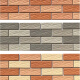 Shi Yunling Exterior wall tiles Ceramic wall tiles All-body bricks Three-color bricks Paper-leaf bricks Villa outdoor tiles 45145 Rural home use 1470 14701 45*145