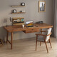 Youpin Elements (YPYS) Solid Wood Computer Desk Desktop Double Desk Home Bedroom Writing Study Desk Study Living Room Office Long Table Undrawn Desk 120*60*75 Desktop Thickness 5cm