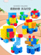 Blocs de construction de blocs JSGD Blocs de construction de blocs numériques créatifs 3D Puzzle tridimensionnel 3 à 6 ans 10 bébés à usage cérébral intellectuel Morandi [Débutants de base] 200 pièces de barils de stockage pour les blocs numériques en tous changements