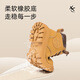 
EBMINI baby snow boots Martin boots children's boots soft sole boys small yellow boots spring and autumn children's short boots girls new style camel color [Autumn versatile single style] 26 size 16.8CM in length suitable for about 16.3CM in length