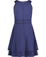 Calvin Klein Girls' Traditional Party Dress, Slim and Flare Fit, Blue/Scuba Blue/Scuba 5