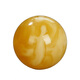 DRJEFUN natural amber beeswax beads loose beads single with separated beads chicken oil yellow round beads / gram price No. 58