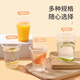 Meiya disposable cup plastic cup 190ml*100 thick transparent juice drink water cup small household