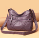 
Light ou new leather mother bag women's soft leather one-shoulder crossbody bag large capacity simple middle-aged women's bag k686 retro caramel color