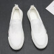 
Monide luxury high-end brand canvas shoes for men with one foot lazy shoes versatile breathable cloth shoes loafer shoes men's trendy shoes white 41