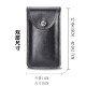 Genuine leather men's mobile phone waist bag wear belt mobile phone hanging bag large screen multi-functional wear-resistant and durable cowhide mobile phone bag men's double layer brown