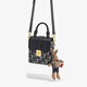 CLEVER / KETCH Bag Women's 2025 New Fashionable Mobile Phone Bag Crossbody Girls High-end Fashionable Birthday Gift Valentine's Day Gift for Girlfriend Black [Rabbit Pendant]