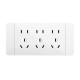 DELIXI Socket Panel CD691 Series 118 Porous Socket Panel Fashion White Filling Blank Parts (Functional Parts)