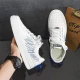 Chunkuang original brand [low price pick-up] men's shoes 2022 spring niche all-match sneakers men's new breathable white shoes men's fashion campus casual shoes 853 white 44